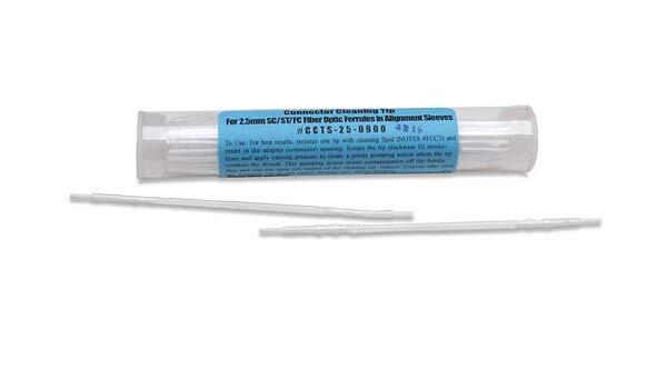 R-CCTS-2.5mm-40 AFL CCTS-25-0900MZ CCT Connector Cleaning Tips, 2.5mm for SC/FC/ST. (Tub of 40 sticks)