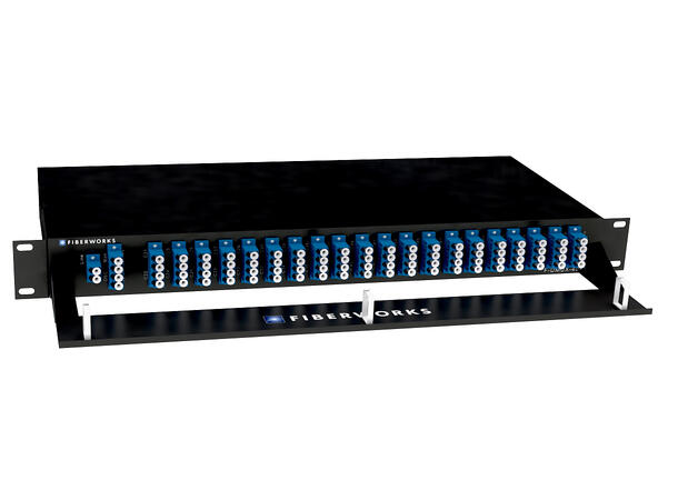 Fiberworks 40+1 DWDM Mux+Demux 19" 1RU ITU ch. 21-60, 1310WB, Monitor, LC/UPC 