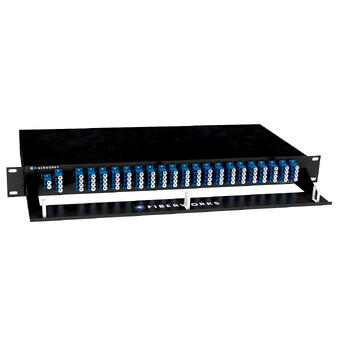 F-DMUX-40+1-2160-MLU Fiberworks AS  Fiberworks 40+1 DWDM Mux+Demux 19&quot; 1RU ITU ch. 21-60, 1310WB, Monitor, LC/UPC