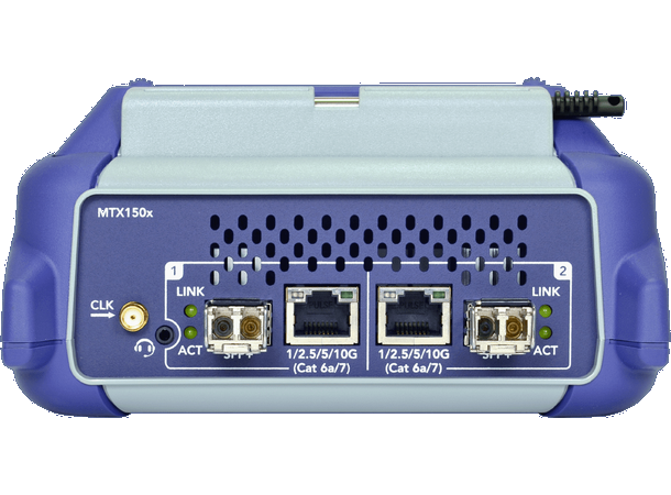 MTX150x Dual 10G Ethernet testsett Ethernet og Fibre Channel tester