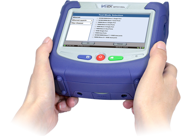 MTX150x Dual 10G Ethernet testsett Ethernet og Fibre Channel tester 