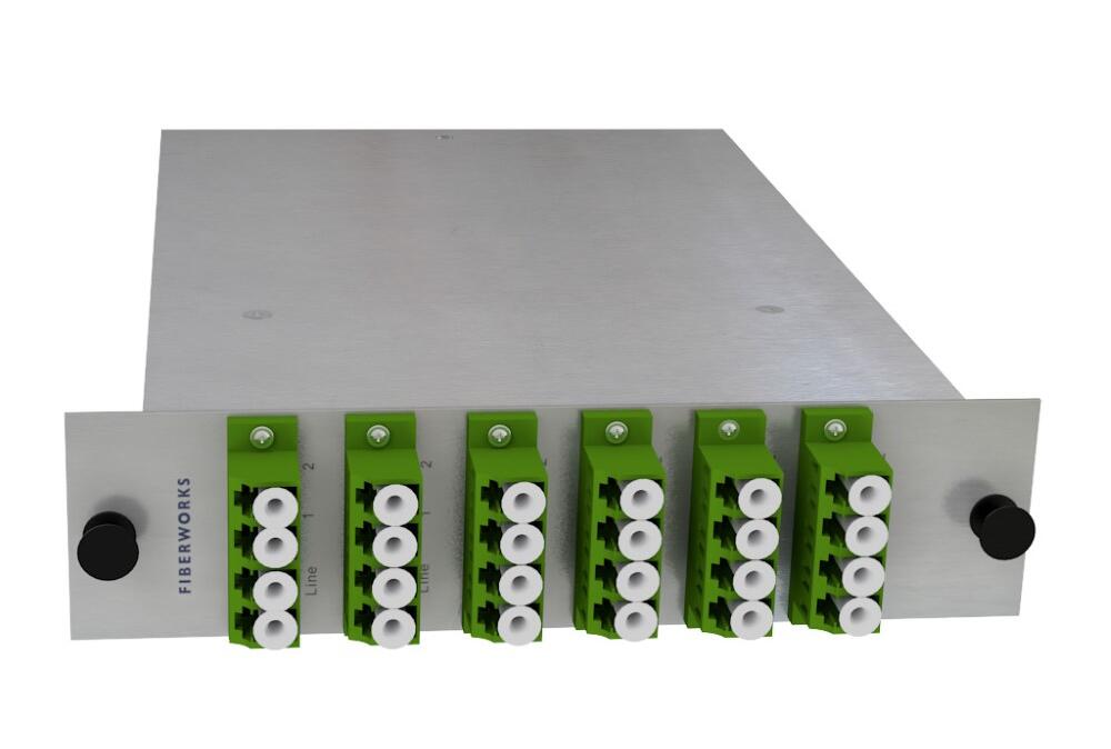 F-SPLIT-LGX2-1x2-6 Fiberworks AS  PLC splitter 6x 1:2 i LGX2 modul LC/APC 
