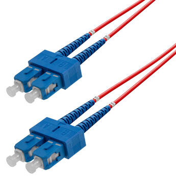 P-SM9-D2R-SCU-SCU-xx Fiberworks AS  Patch SM DPX SC/UPC-SC/UPC xx m 9/OS2 G.657.A2 2x ø2mm Red