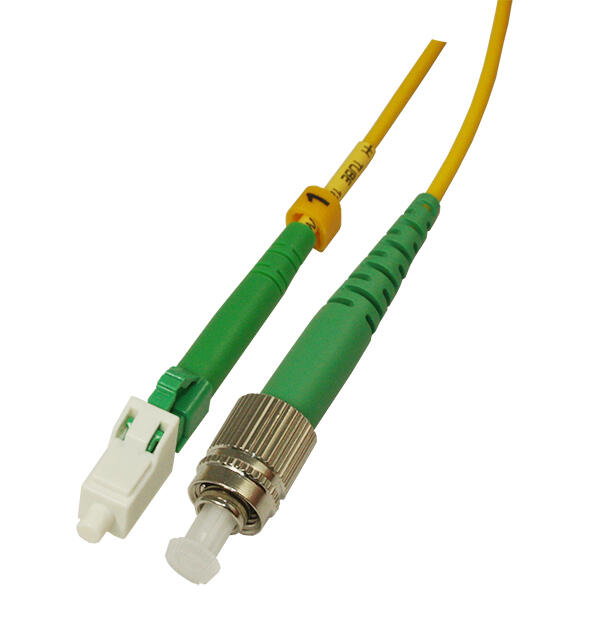 P-SM9-S2Y-FCA-LCA-10 Fiberworks AS  Snor SM SPX FC/APCR-LC/APC 10 m 9/OS2 G.657.A2 &#248;2mm Gul