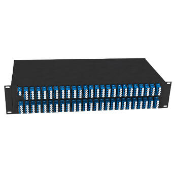 F-DMUX-96+1-1361-MLU Fiberworks AS  Fiberworks 96+1 DWDM Mux+Demux 19&quot; 2RU ITU ch. 13.5 - 61, 1310WB, Mon., LC/UPC