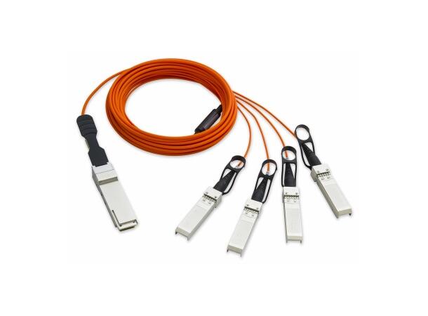 QSFP+ to 4 SFP+ 40G Active Optical Cable 40GBASE-SR4, AOC, 4 meter, Special 