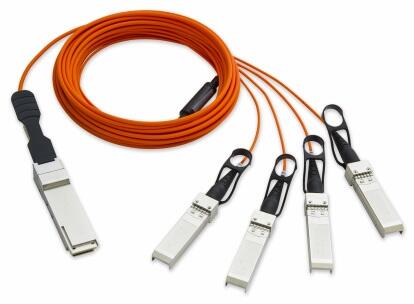 QSFP-4SFP-AOC-5M-SP Fiberworks AS  QSFP+ to 4 SFP+ 40G Active Optical Cable 40GBASE-SR4, AOC, 4 meter, Special