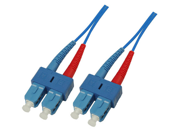 Snor SM DPX SC/UPC-SC/UPC xx m 9/OS2 G.657.A2 2x ø2mm Blå 