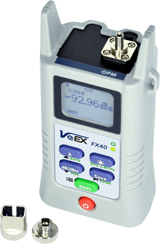 VX-FX40-LS-MM83-1 VeEX  VeEX FX40 Lyskilde, MM 850/1300 nm Inkl veske, SC adapter
