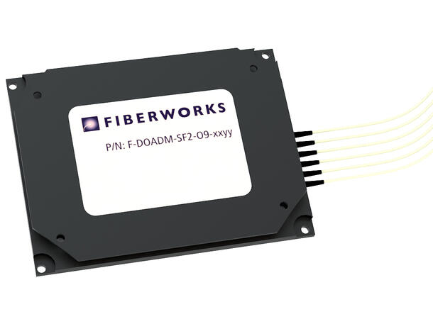 Fiberworks 2 ch. DWDM OADM east+west 100GHz, metal box for splicing, 900µm 