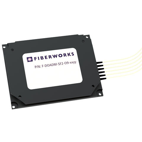 Fiberworks 2 ch. DWDM OADM east+west 100GHz, metal box for splicing, 900µm
