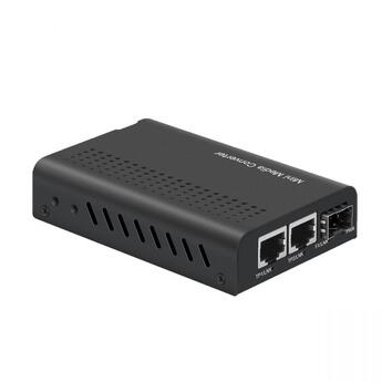 MC-MINI-1G-SFP-2RJ45 Fiberworks AS  Mini SFP / 2x RJ45 1G media converter Unmanaged, Gigabit Ethernet, switching