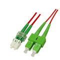 Snor SM DPX LC/APC-SC/APC 3 m 9/OS2 G.657.A2 2x &#248;2mm R&#248;d