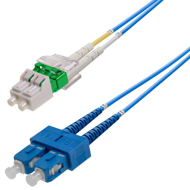 P-SM9-D2B-LCA-SCU-20 Fiberworks AS  Snor SM DPX LC/APC-SC/UPC 20 m 9/OS2 G.657.A2 2x ø2mm Blå