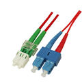 Snor SM DPX LC/APC-SC/UPC 20 m 9/OS2 G.657.A2 2x &#248;2mm R&#248;d