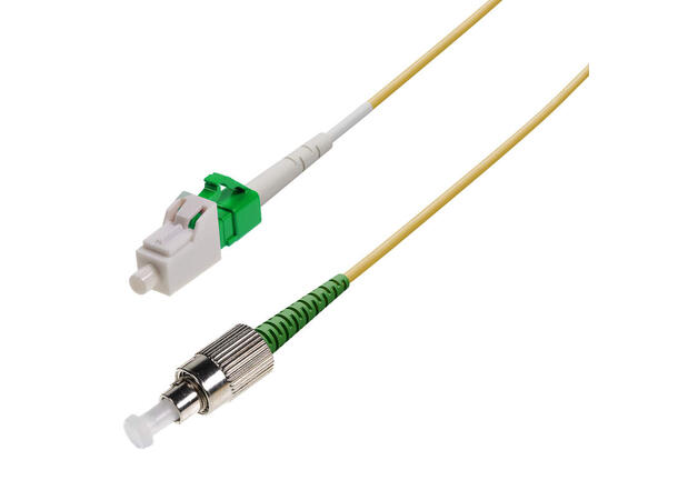 Snor SM SPX FC/APCR-LC/APC 1 m 9/OS2 G.657.A2 ø2mm Gul 