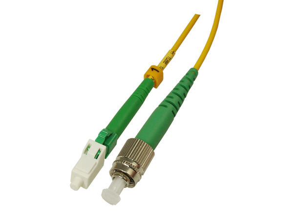 Snor SM SPX FC/APCR-LC/APC 1 m 9/OS2 G.657.A2 ø2mm Gul 