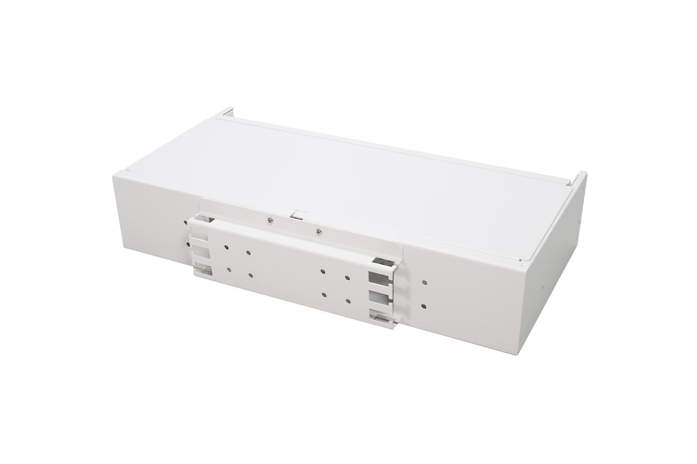 SP-FP20-48LCQ-EMPTY Fiberworks AS 6918851 19&quot;/ETSI 2U panel for 48 LC-QUAD (192F) Teleskopskinner, med installasjonssett