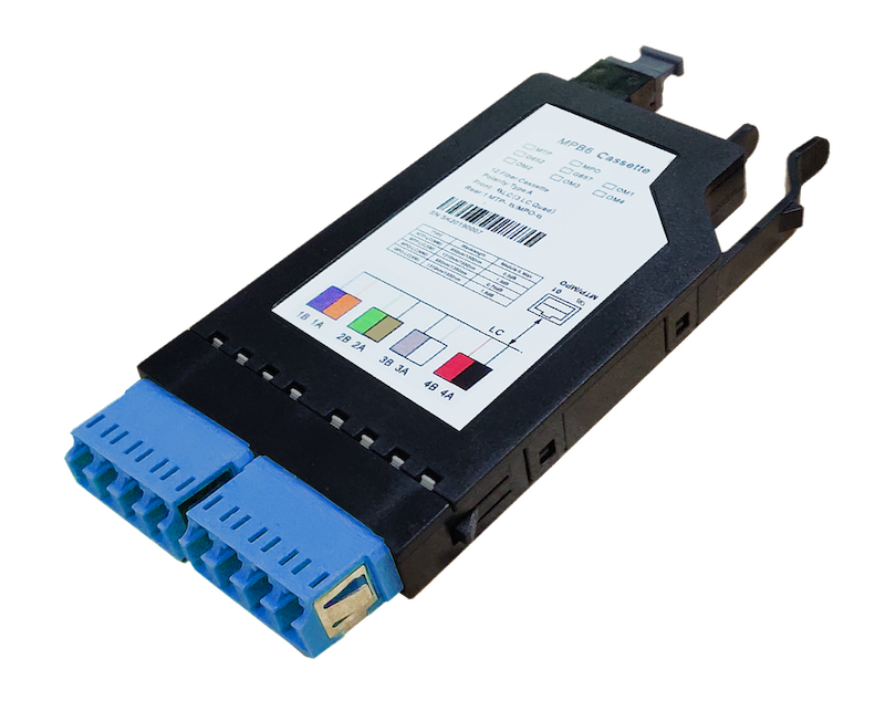 MPB6-KEA1-1M8Ma08LU Fiberworks AS  MPB6 Modul MPO8(M)-8xLC/UPC SM OS2 G.657.A1 fiber. Elite Low Loss. B60