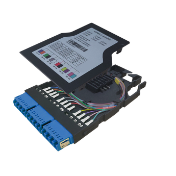 MPB6-KFA1-0F0Sh12LU Fiberworks AS  MPB6 Module for splicing 12xLC/UPC SM G.657.A1 fiber. 3x LC-QUAD adapter. B90