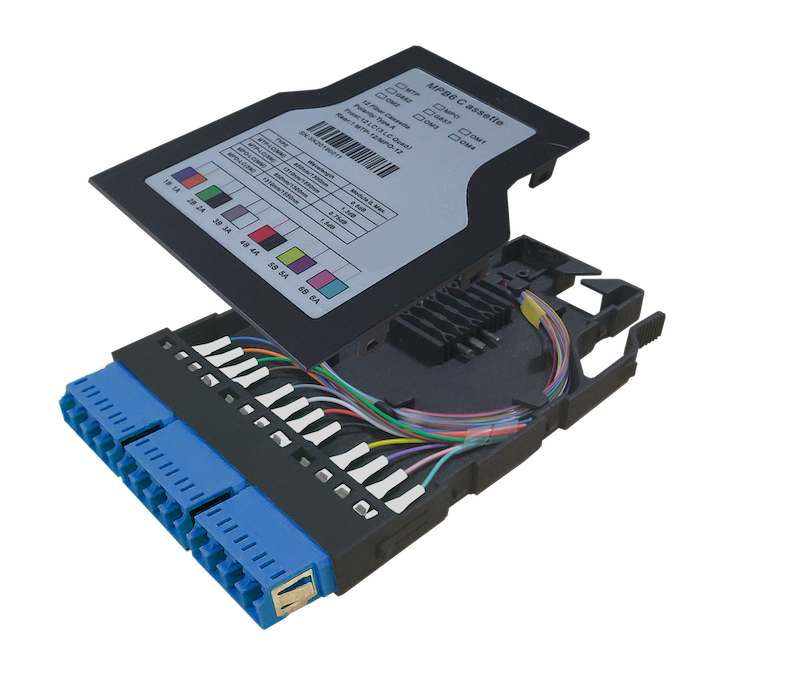 MPB6-KFA1-0F0Sh12LU Fiberworks AS  Modul SM 12x LC/UPC for skj&#248;ting 9/OS2, MPB6 Modul,12-farg. fiber, B90
