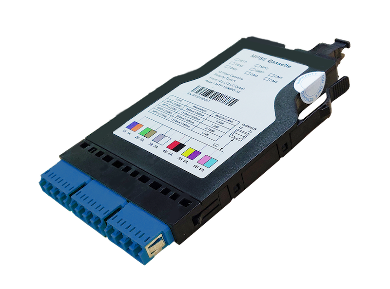 MPB6-KEA1-1M1Ma12LU Fiberworks AS  Modul SM 1xMPO/APC12(m)-12xLC/UPC Pol. A 9/OS2, MPB6 modul 1x Base-12, B90 Elite