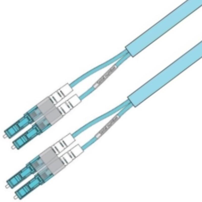 P-OM3-D5T-LCP-LCP-xx Fiberworks AS  Snor MM DPX Flat LC/PC-LC/PC xx m 50/OM3 BIF 3x5mm Ruggedized aqua