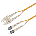 Snor MM DPX SC/PC-ST/PC 1,5 m 50/OM2 2x ø2mm Oransje