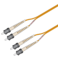 Snor MM DPX ST/PC-ST/PC 1,5 m 50/OM2 2x ø2mm Oransje