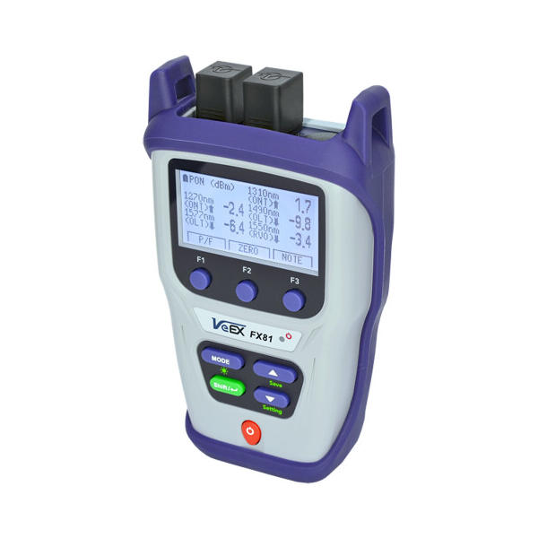 VeEX FX81 XGS-PON/GPON effektmeter Downstream 1490/1577 nm, SC/APC konn.