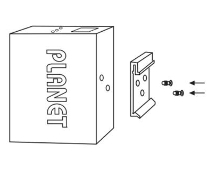 MC-PLANET-RKE-DIN-C PLANET RKE-DIN-C DIN-Rail Mounting Kit, silver for Planet media converters
