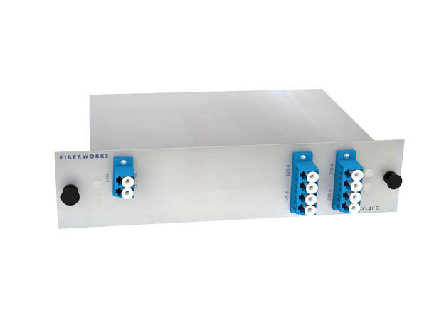 Fiberworks 4 ch. O-band DWDM Mux+Demux O-band 228.4-229.0 THz, 200GHz, LC/UPC 