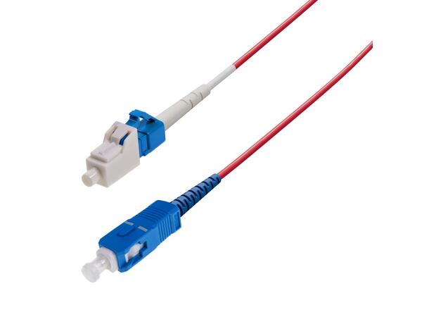 Snor SM SPX LC/UPC-SC/UPC xx m 9/OS2 G.657.A2 ø2mm Rød 