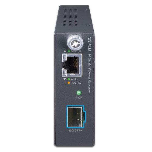 MC-PLANET-XST-705A PLANET XST-705A XST-705A 10G Smart Media Converter SFP+ Port, 10G/5G/2.5G/1G/100M  RJ45