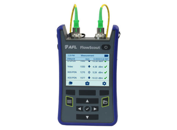 AFL FlowScout PON Effekt meter For GPON, XG/XGS-PON