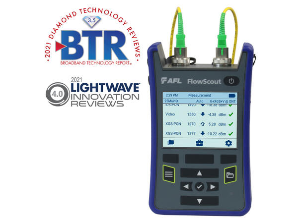 AFL FlowScout PON Effekt meter For GPON, XG/XGS-PON 