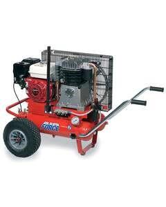 B-KOMP-AGRI65  KOMAGRI-65 Bensindrevet stempelkompressor 5.5HK, 11+11liter, 500l/min, 10 bar