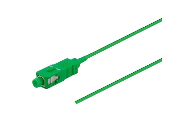 Fiberhale SM SC/APC 12-pakning, 1,5 m 9/OS2 G.657.A2, 900µm fast kledn. Grønn 