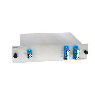 Fiberworks 4 ch. BiDi DWDM mux/demux O-band low, Single Fiber, LC/UPC, A-side