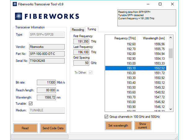 Fiberworks transceiver coder QSX-F v3 for SFP/XFP/QSFP, incl. QSFP-DD