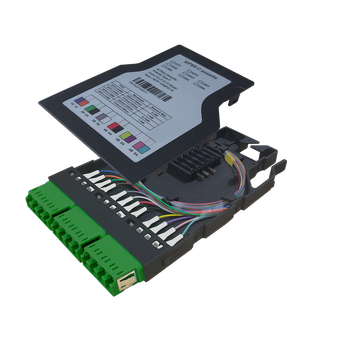 MPB6-KFA1-0F0Sh12LA Fiberworks AS  MPB6 Module SM 12x LC/APC for splicing 9/OS2 G.657.A1, Green adapter, B90