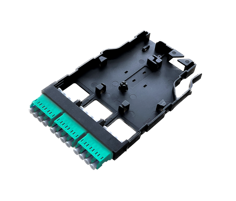 MPB6-KFO3-0F0Sh Fiberworks AS  Modul MM 12x LC/PC for patching 50/OM3, MPB6 modul, Aqua adapter, B90