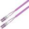 P-OM4-D5M-LCP-LCP-xx Fiberworks AS  Snor MM DPX Flat LC/PC-LC/PC xx m 50/OM4 BIF 3x5mm Ruggedized magenta
