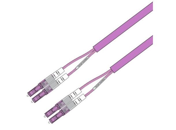 Snor MM DPX Forsterket LC/PC-LC/PC xx m 50/OM4 BIF 3x5mm Erika Fiolett 