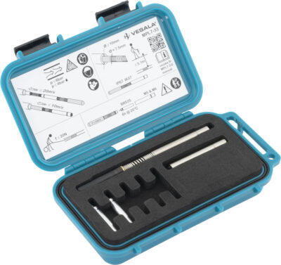 VES-MPL7-33M5-6F Vesala Oy V14033 7.5mm MicroSonde 33kHz for 10mm mikror&#248;r Inkl. boks og batterier, M5/6 inv gjeng