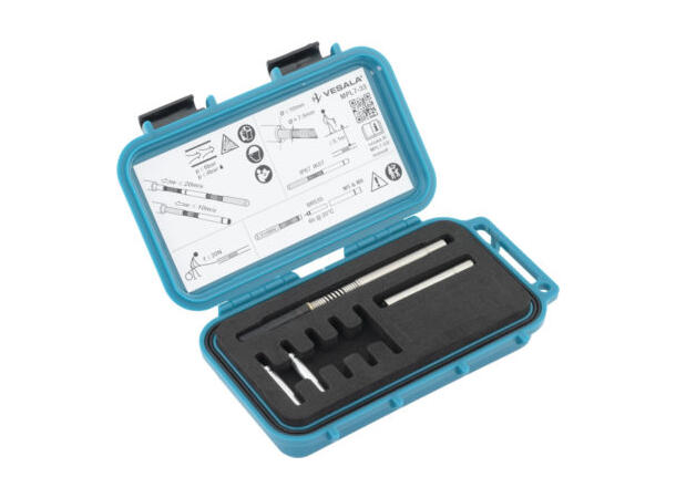 7.5mm MicroSonde 33kHz for 10mm mikrorør Inkl. boks og batterier, M5/6 inv gjeng 