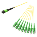 Forgrening MPO8(f) - 8x SC/APC, 2 m SM G.657.A1, &#248;4.5 mm Gul