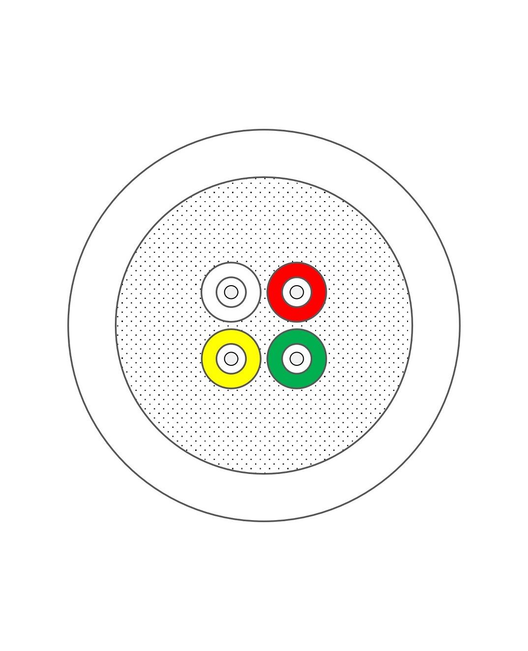 K-FTTH-W-7A2-G4-5H Fiberworks AS 1025448 G4 Supraflex, Hvit, &#248;4,5mm G.657.A2, leveres &#224; 500 m rull i boks