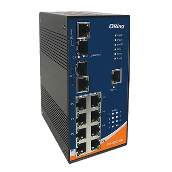 ORING-IES-3082GC ORing Industrial Networking Corp. IES-3082GC ORing FastE 8x 10/100TX + 2x SFP/RJ45 Managed Switch, Rugged