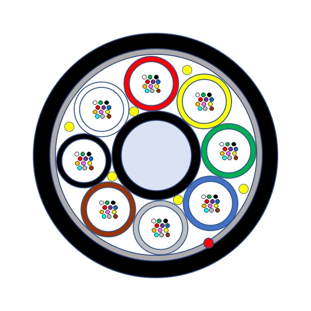 K-QXEL-S-G2D Fiberworks AS  QXXE LITE, kanalkabel SM G.652.D, 2 km drum